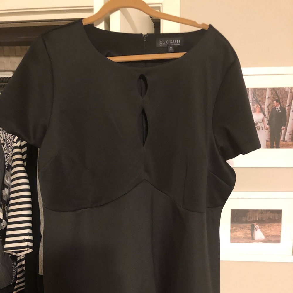 Eloquii keyhole peplum top